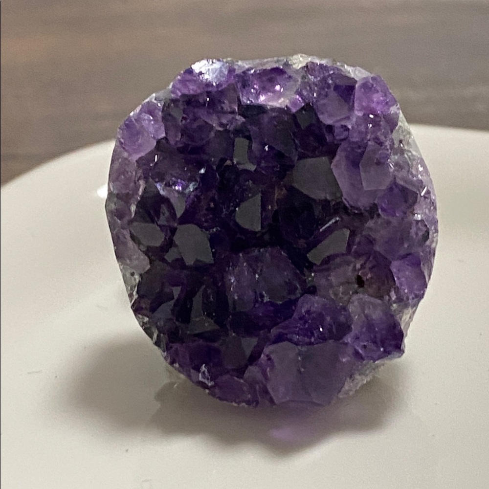 Raw Purple Amethyst Geode Statement Ring | Crystal Cluster Ring